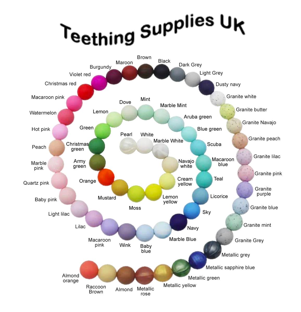 Teething Supplies Wholesale Silicone Beads Teether s