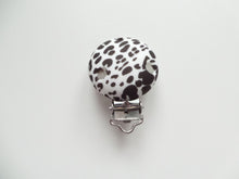 Load image into Gallery viewer, Silicone Dummy clip - Cow Print