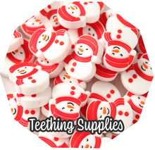 Load image into Gallery viewer, Red Snowman Bead
