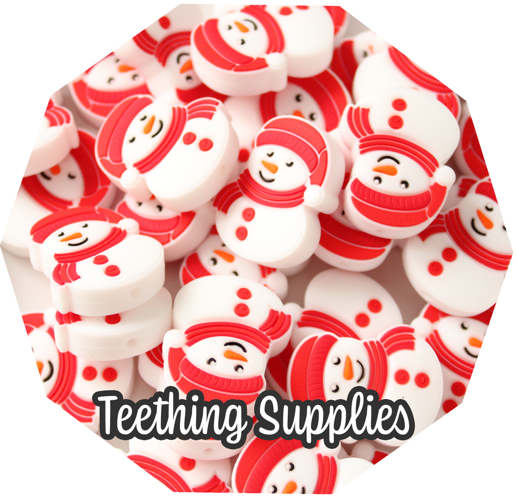 Red Snowman Bead