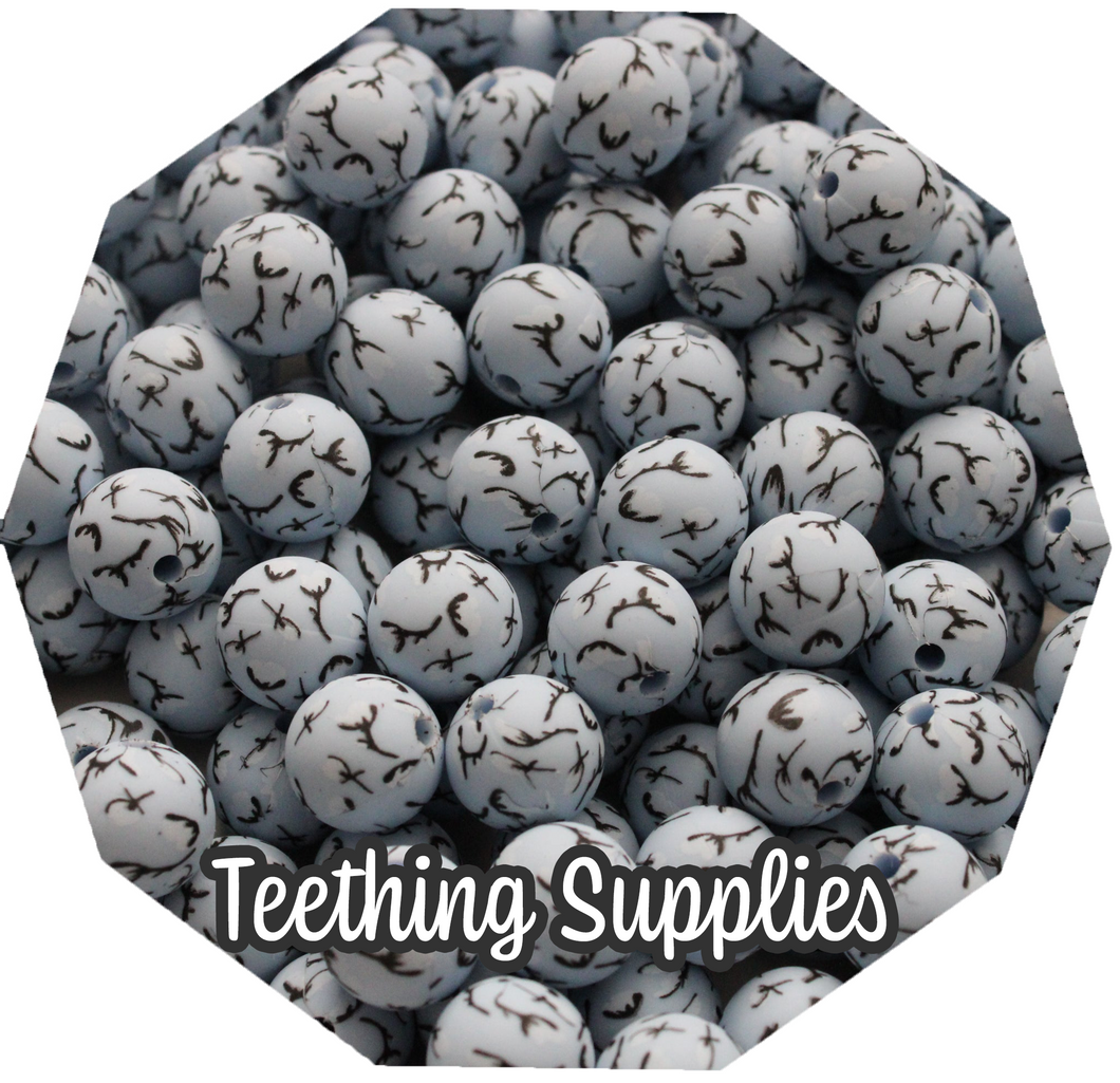 12mm Cotton Blue Silicone Beads (Pack of 5) Teething Supplies