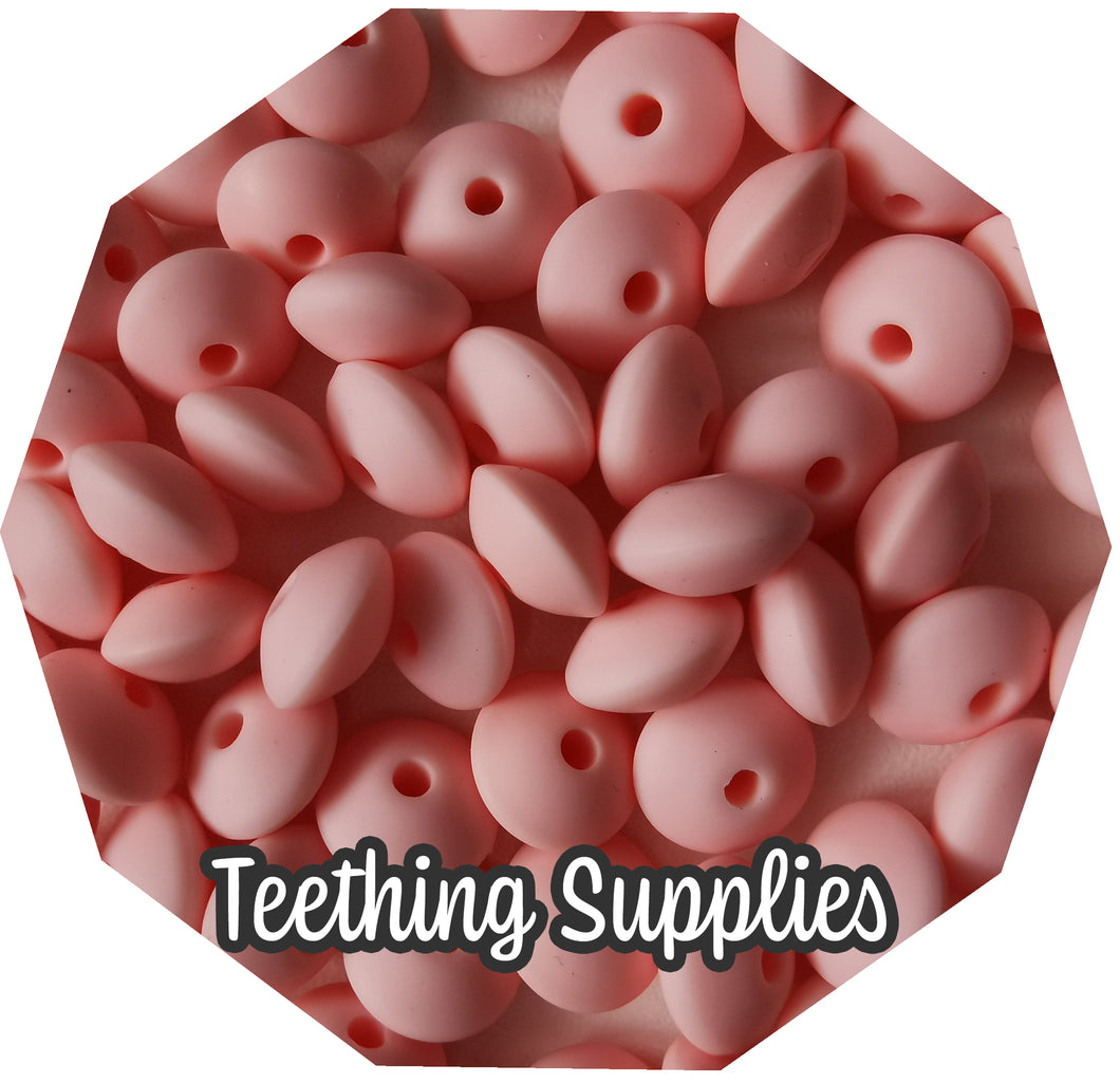 Rose Pink Lentil Beads