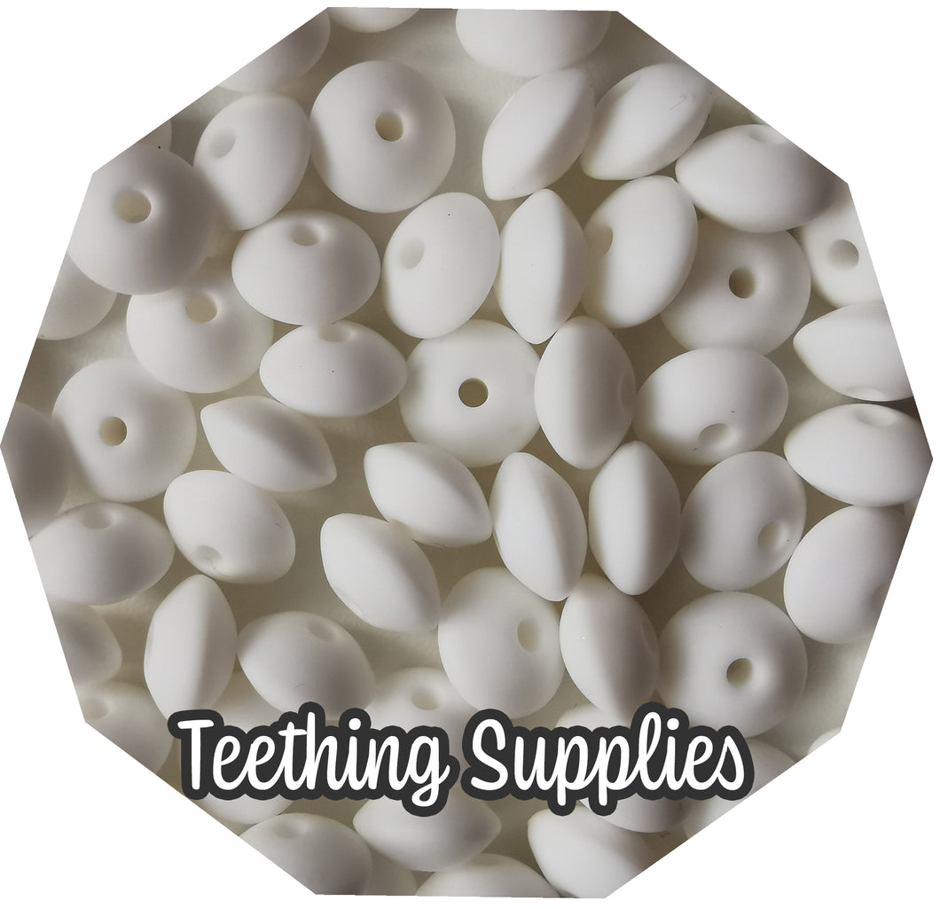 White lentil beads