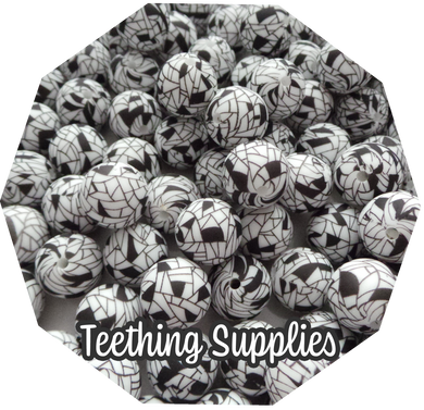 12mm Mesh Silicone Beads (Pack of 5) Teething Supplies