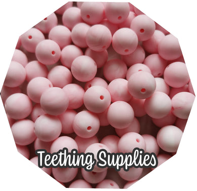 12mm Marble Pink Silicone Beads (Pack of 5) Teething Supplies