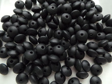 Load image into Gallery viewer, 12mm Lentil Beads (Pack of 5) -  Black
