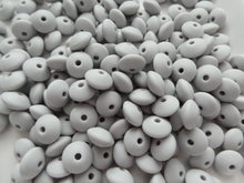 Load image into Gallery viewer, 12mm Lentil Beads (Pack of 5) -  Light Grey
