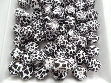 Load image into Gallery viewer, 17mm Hexagon Cow Print Silicone Beads (Pack of 5)
