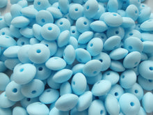 Load image into Gallery viewer, 12mm Lentil Beads (Pack of 5) -  Baby Blue
