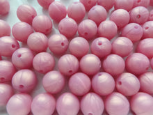 Load image into Gallery viewer, 12mm Metallic Dark Pink Silicone Beads (Pack of 5)
