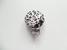 Load image into Gallery viewer, Silicone Dummy clip - Cow Print
