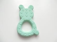 Load image into Gallery viewer, Silicone Bunny Teether - Mint Green
