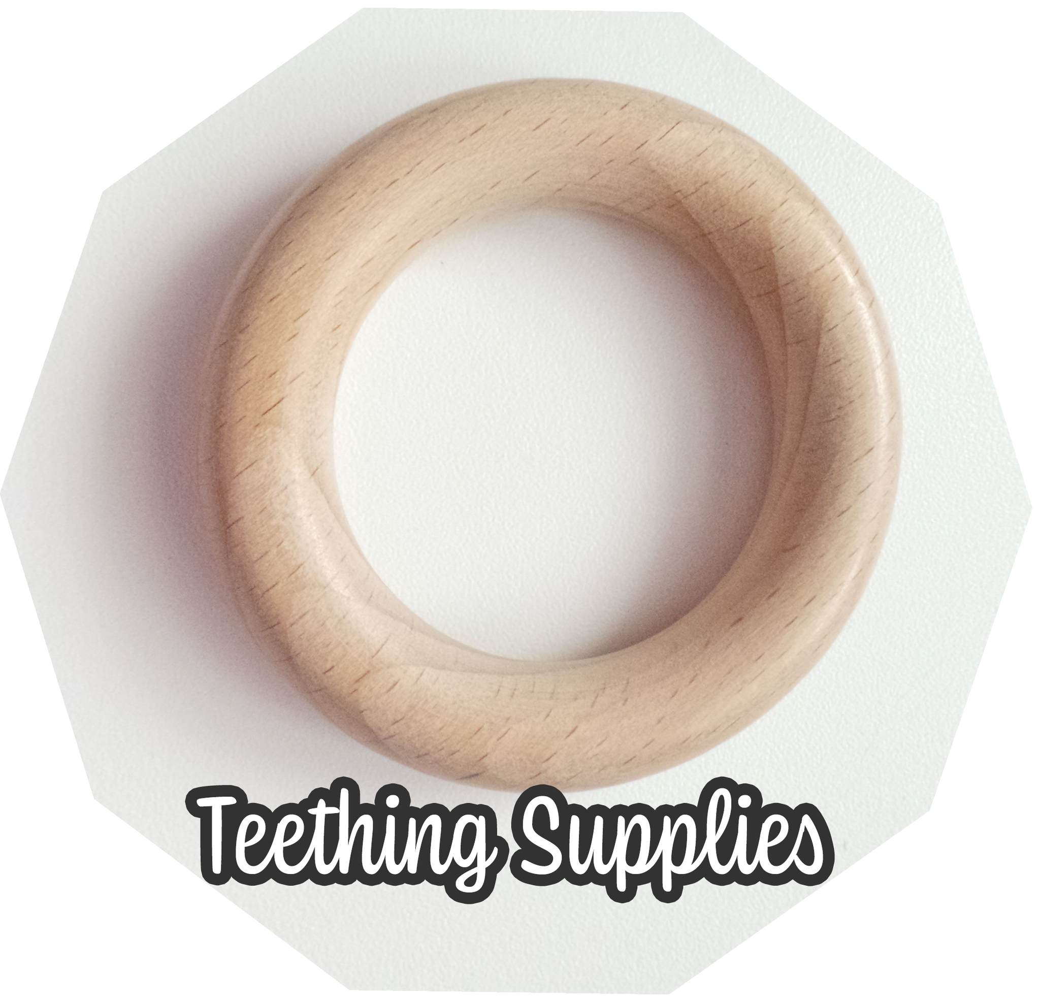 Wooden teething discount ring