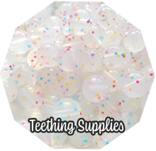 Load image into Gallery viewer, 12mm Confetti Silicone Beads (Pack of 5) Teething Supplies
