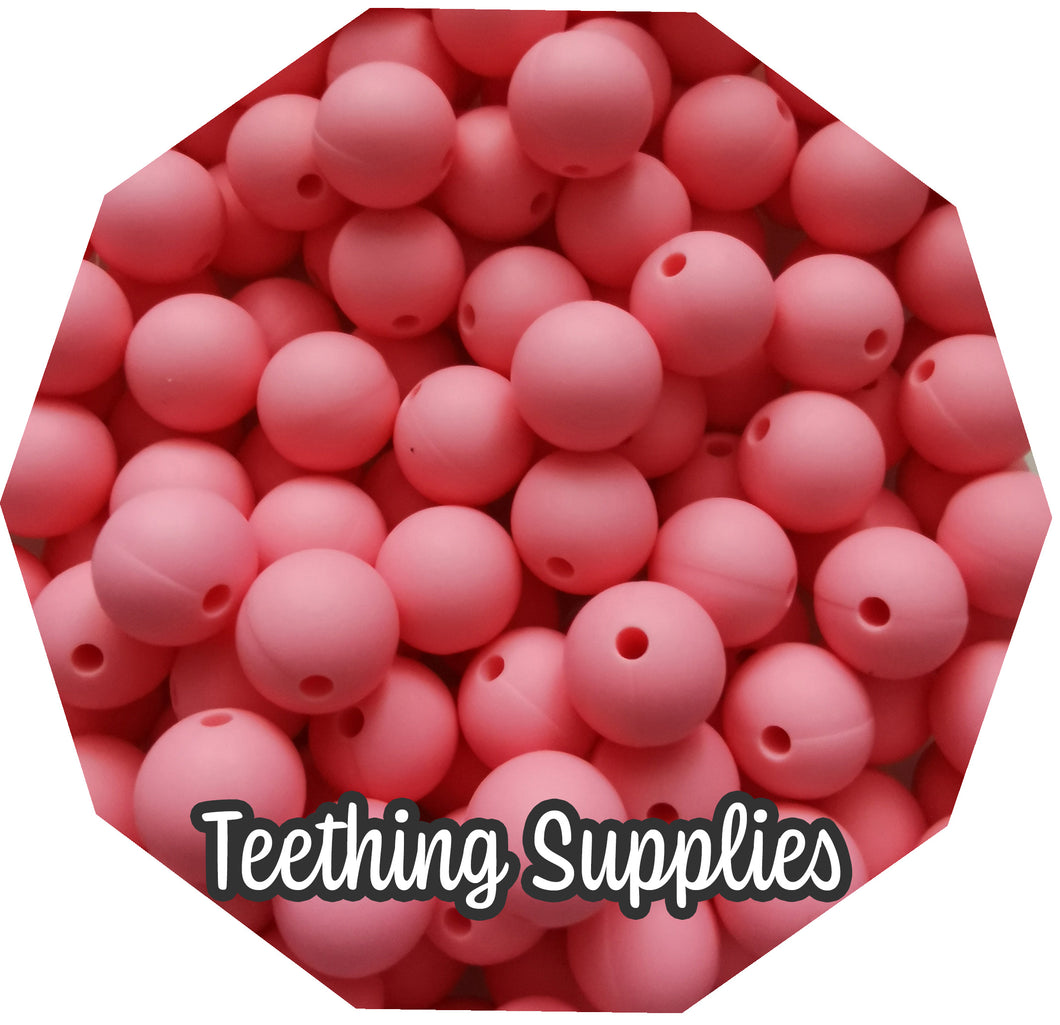 12mm Dark Pink Silicone Beads (Pack of 5) Teething Supplies