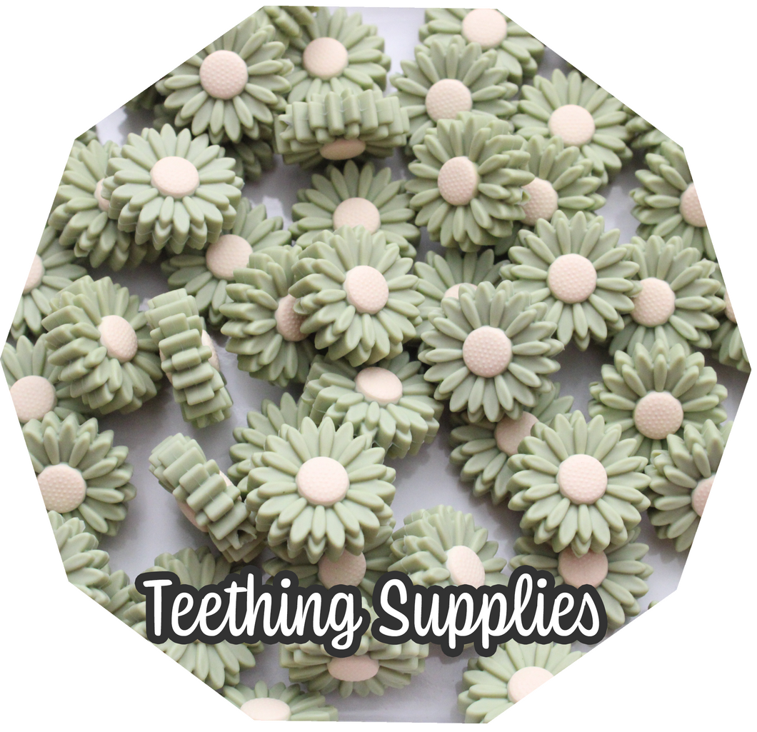 Floral Bead - Sage