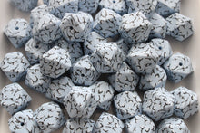 Load image into Gallery viewer, 17mm Hexagon Cotton Blue Silicone Beads (Pack of 5)
