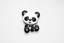 Load image into Gallery viewer, Silicone Panda Teether with Grey
