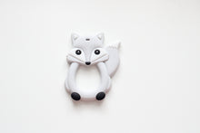 Load image into Gallery viewer, Silicone Light Grey Fox Teether
