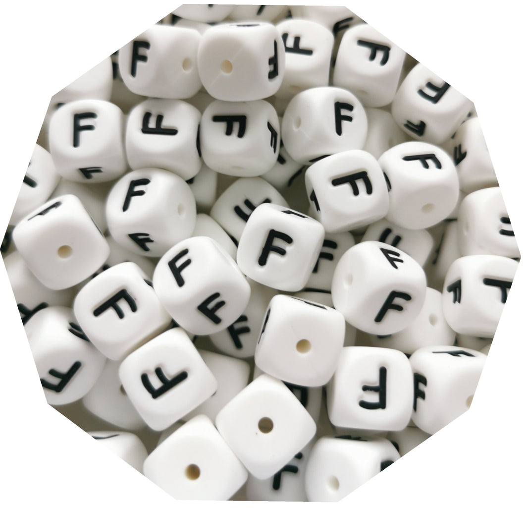 Letter F (Pack of 5) Silicone Alphabet - Teething Supplies UK