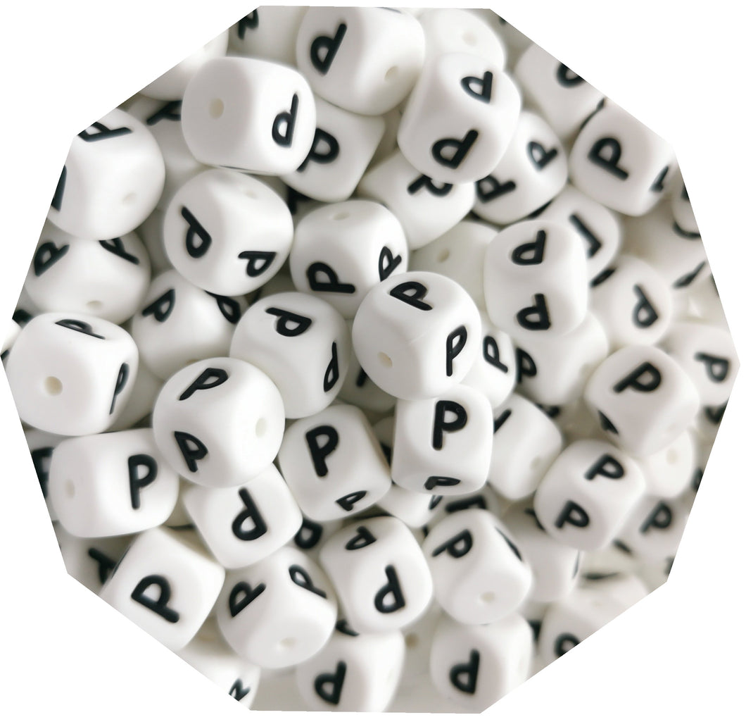 Letter P (Pack of 5) Silicone Alphabet - Teething Supplies UK