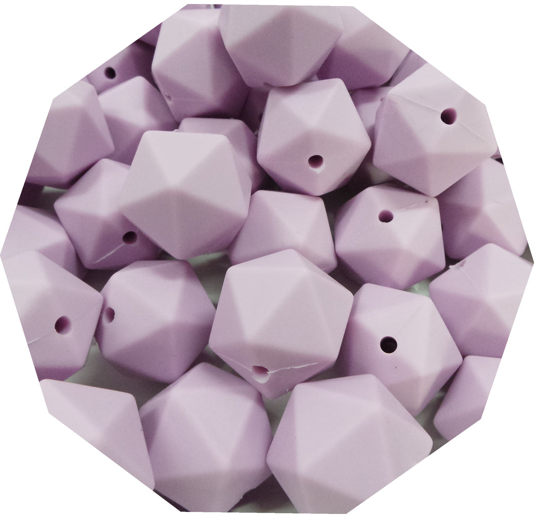 17mm Lilac Silicone Beads (Pack of 5) - Teething Supplies UK