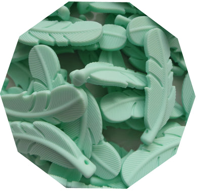 Mint Feather Beads (Pack of 3) - Teething Supplies UK