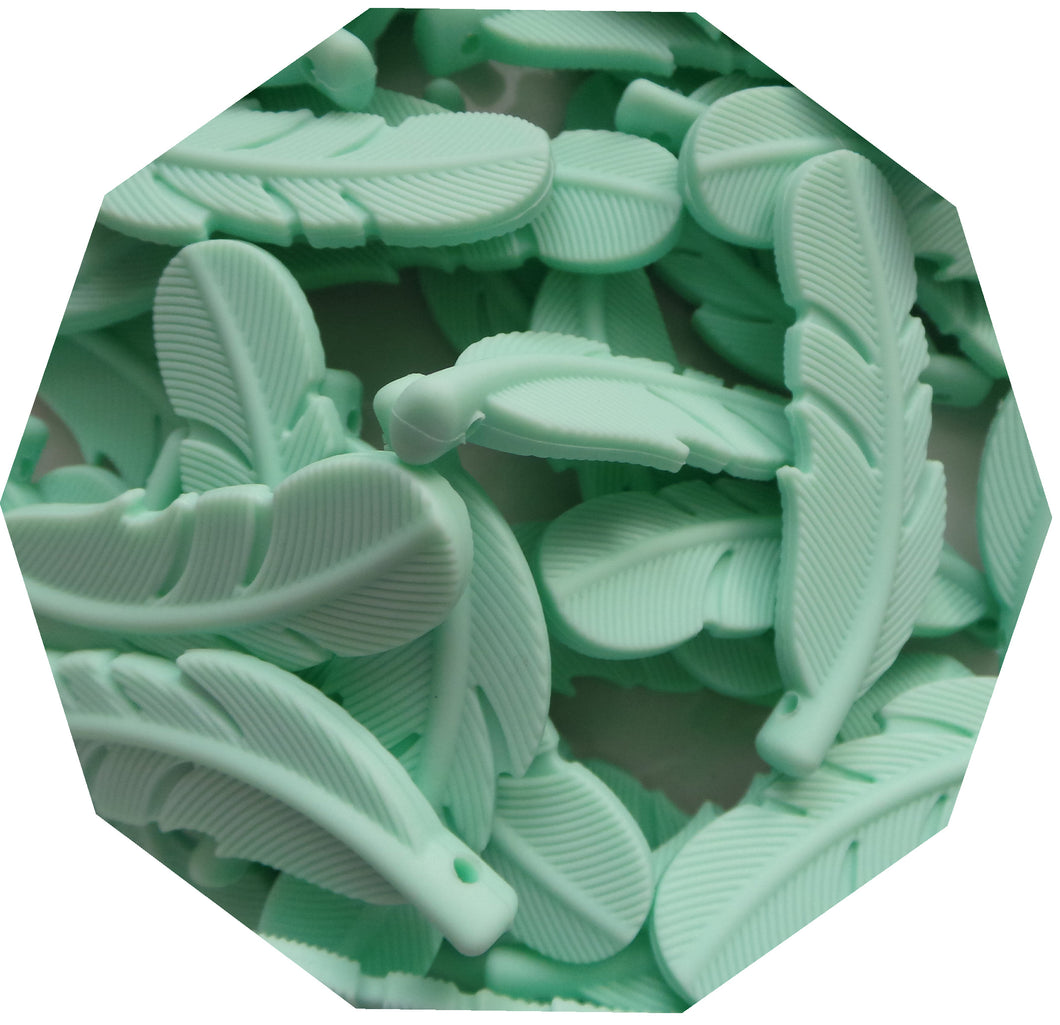 Mint Feather Beads (Pack of 3) - Teething Supplies UK