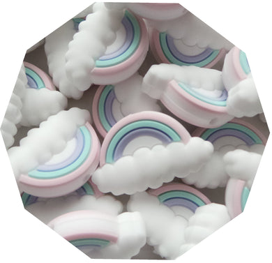 Pastel Rainbow Beads (Pack of 3) - Teething Supplies UK