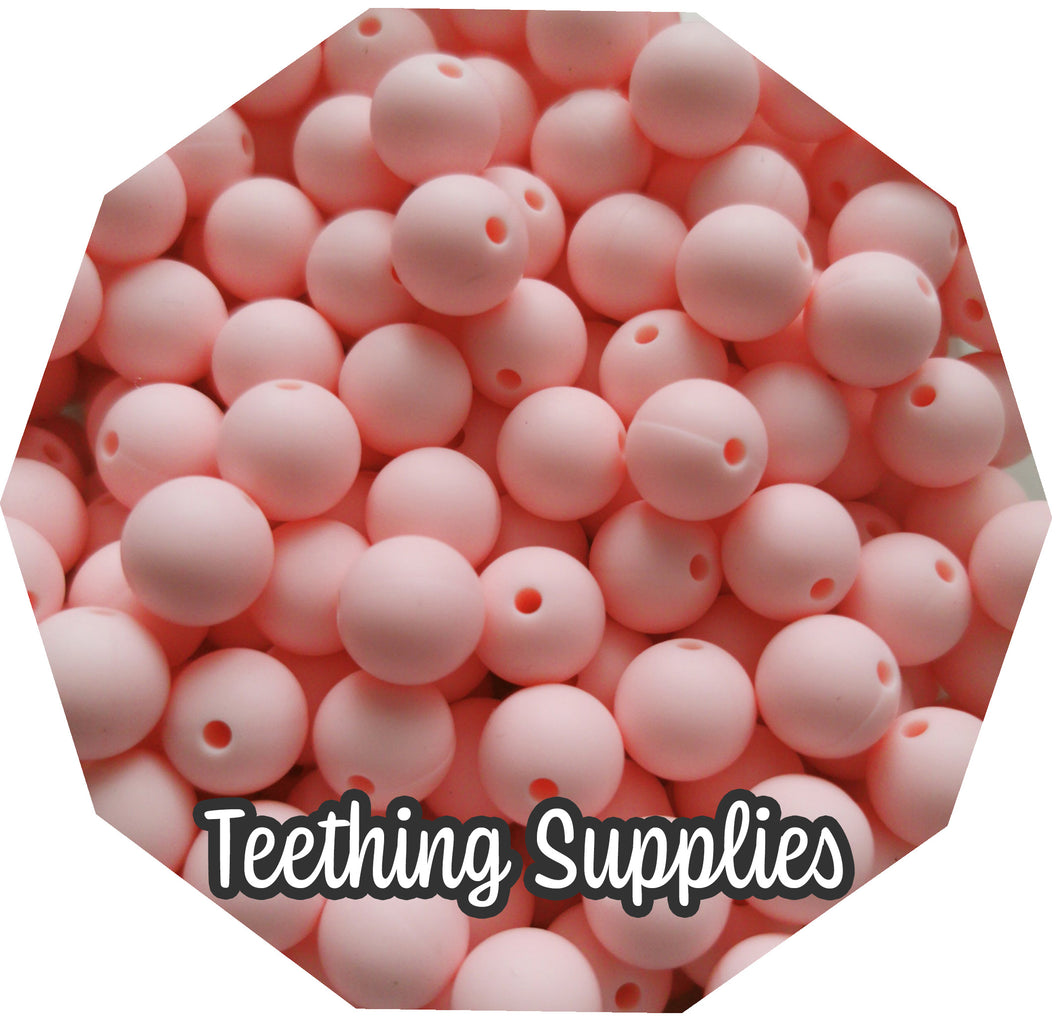 15mm Rose Pink Silicone Beads (Pack of 5) Teething Supplies