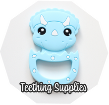 Load image into Gallery viewer, Silicone Baby Blue Dinosaur

