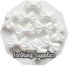 Load image into Gallery viewer, Silicone Bow Bead - White
