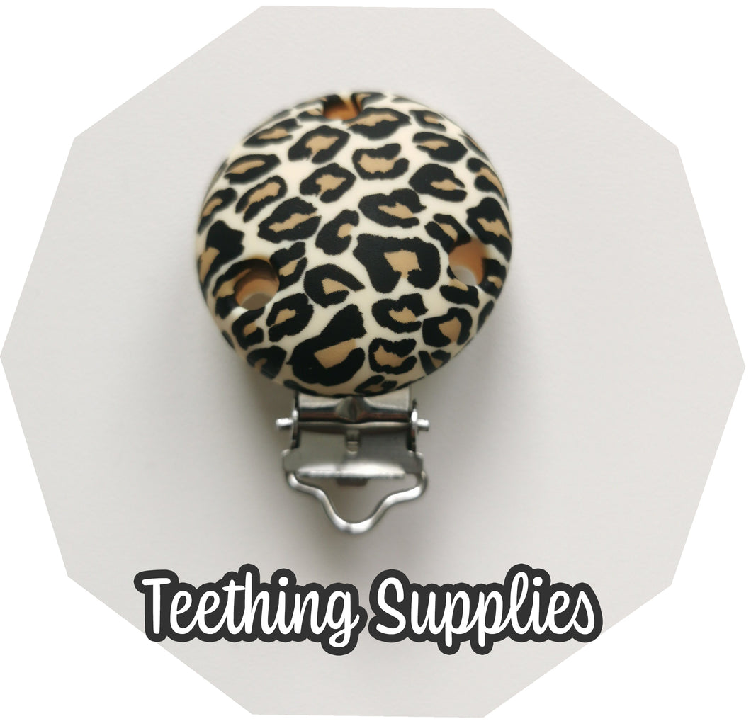 Silicone Dummy clip - Leopard Print