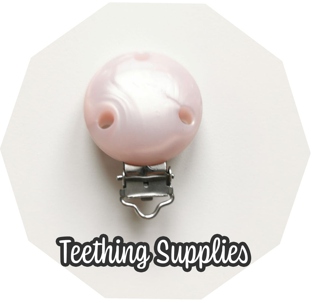 Silicone Dummy clip - Pearl Pink