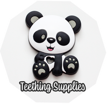 Load image into Gallery viewer, Silicone Panda Teether with Grey
