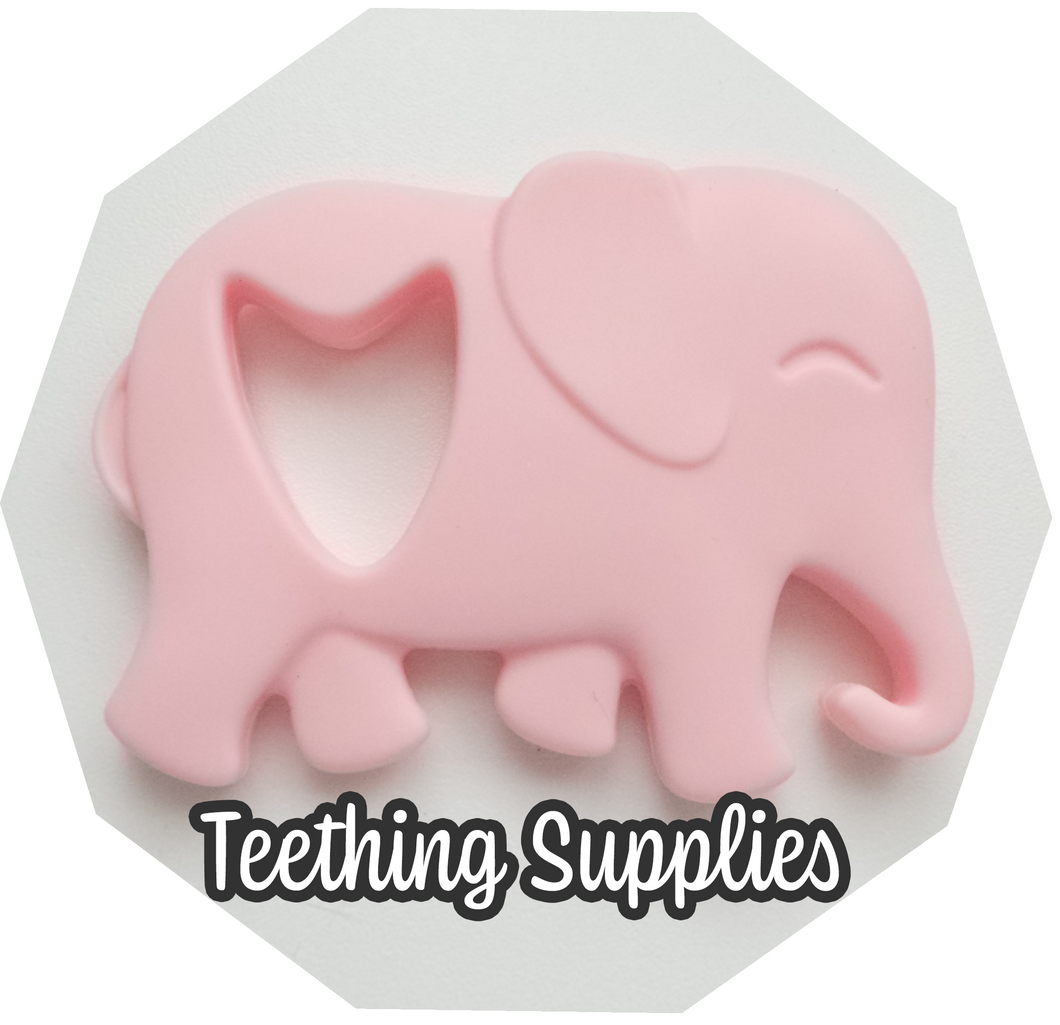 Silicone Pink Elephant Teether