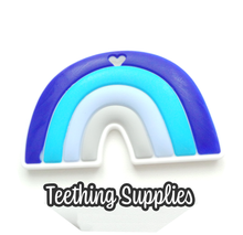 Load image into Gallery viewer, Silicone Rainbow Teether - Blue
