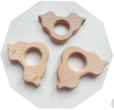 Wooden Car Shape - Teething Supplies UK