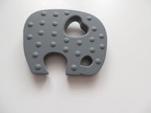 Load image into Gallery viewer, Silicone Elephant Teether - Grey
